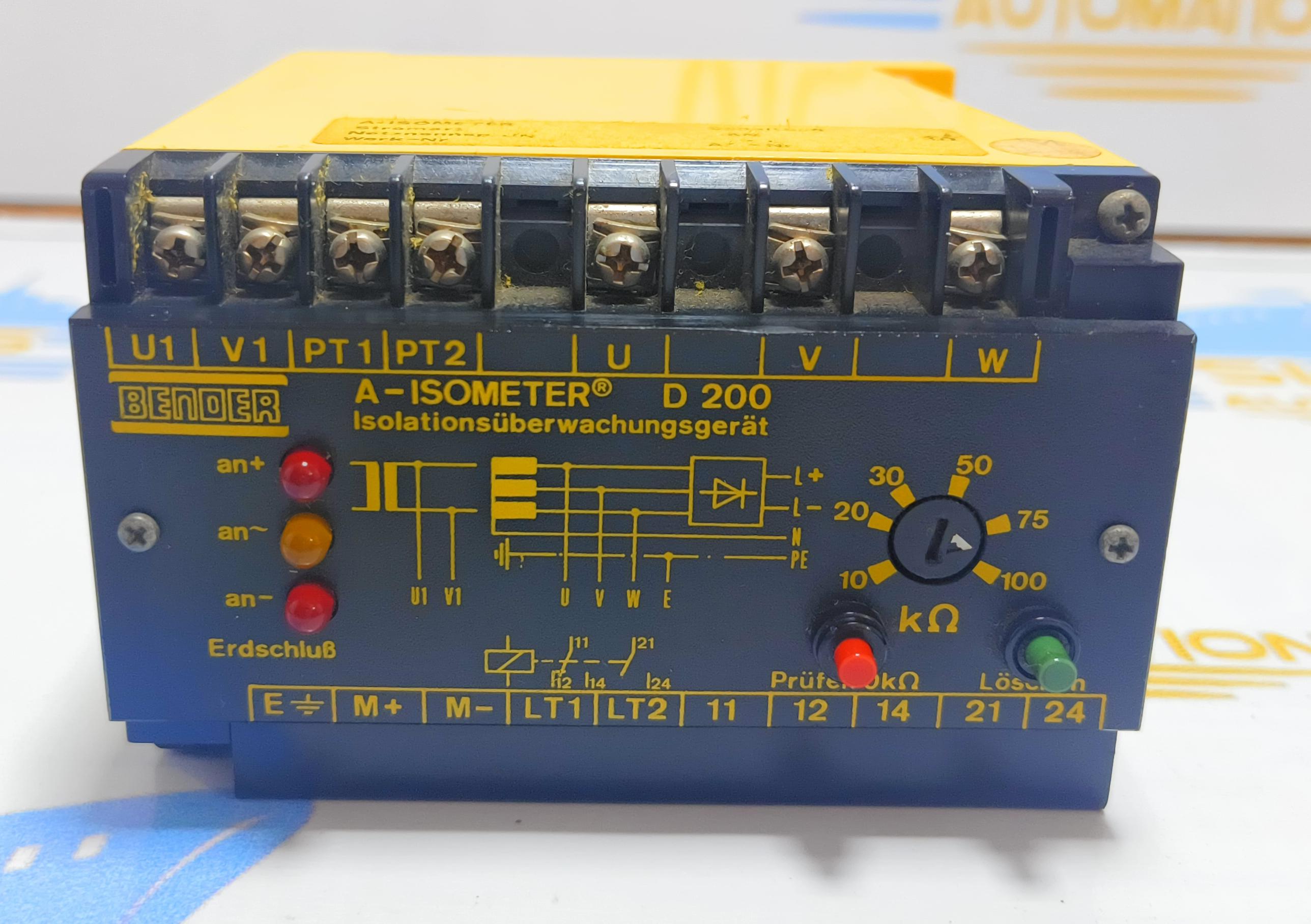 BENDER A-ISOMETER D200 Insulation Monitoring Device 0-660V, 50-400Hz 