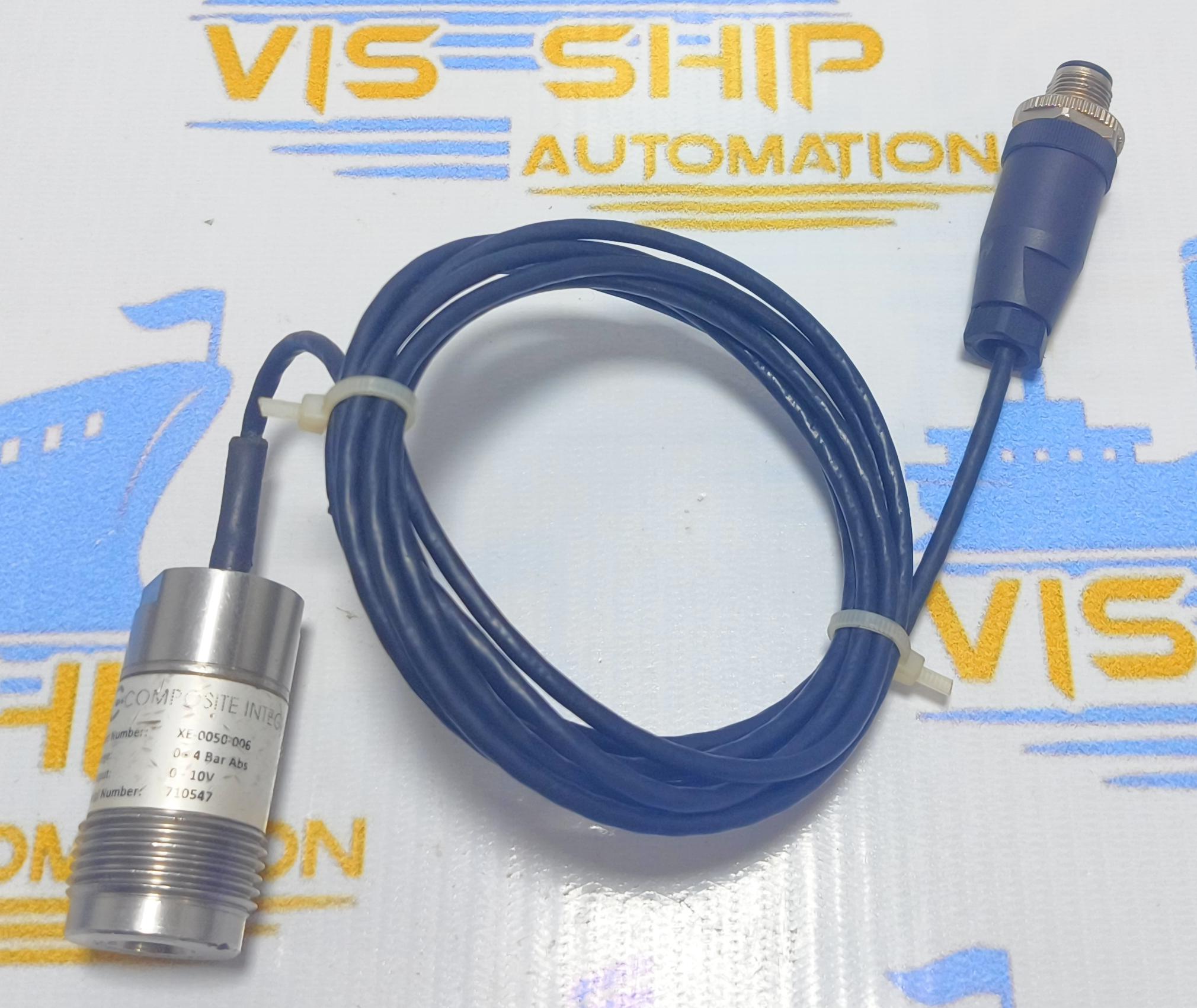 COMPOSITE INTEGRATION  SENSOR PART NUMBER XE - 0050 - 006 RANGE : 0 - 4 BAR ABS 0-10V Sr.No. 710547