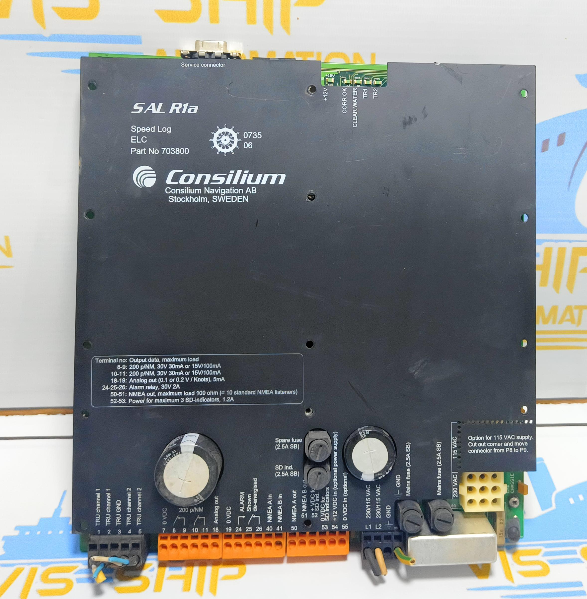 Consilium SAL R1a Speed Log ELC Part No. 703800