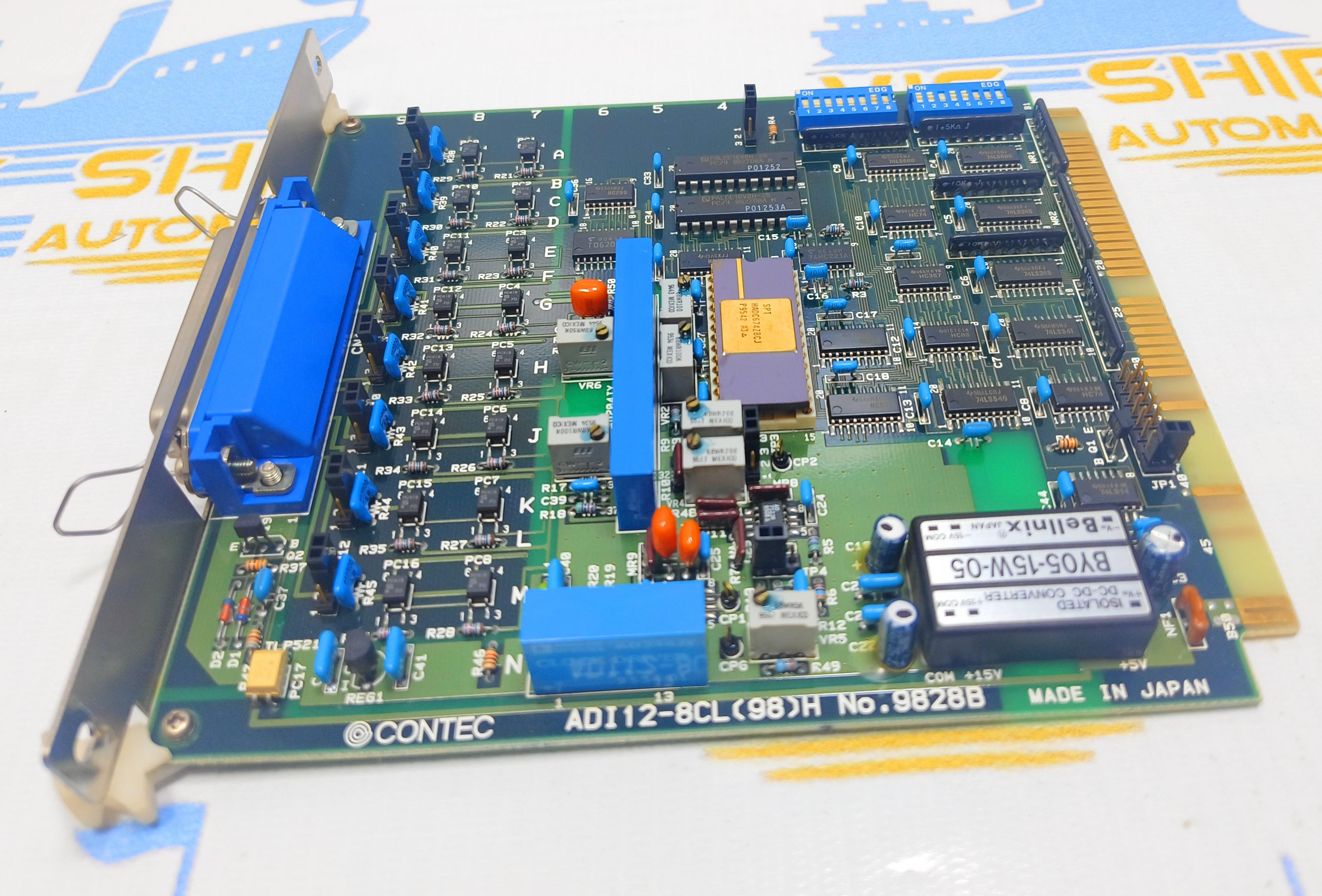 CONTEC ADI 12 - 8CL ( 98 ) H No . 9828B PCB CARD  WBCQ404828  MADE IN JAPAN 