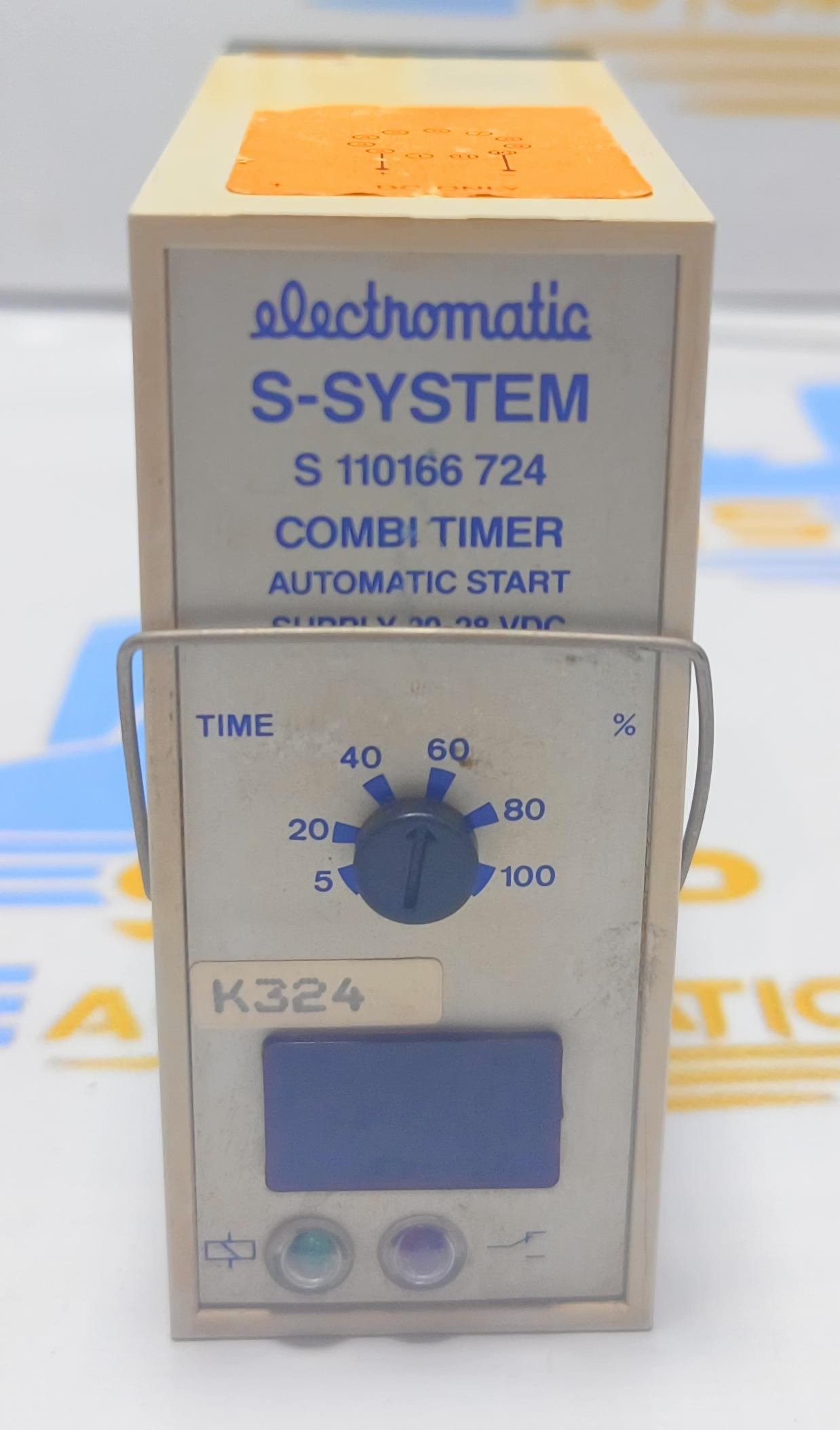 ELECTROMATIC S - SYSTEM S 110166 724 COMBI TIMER AUTOMATICE START SUPPLY 20-28 VDC .K324