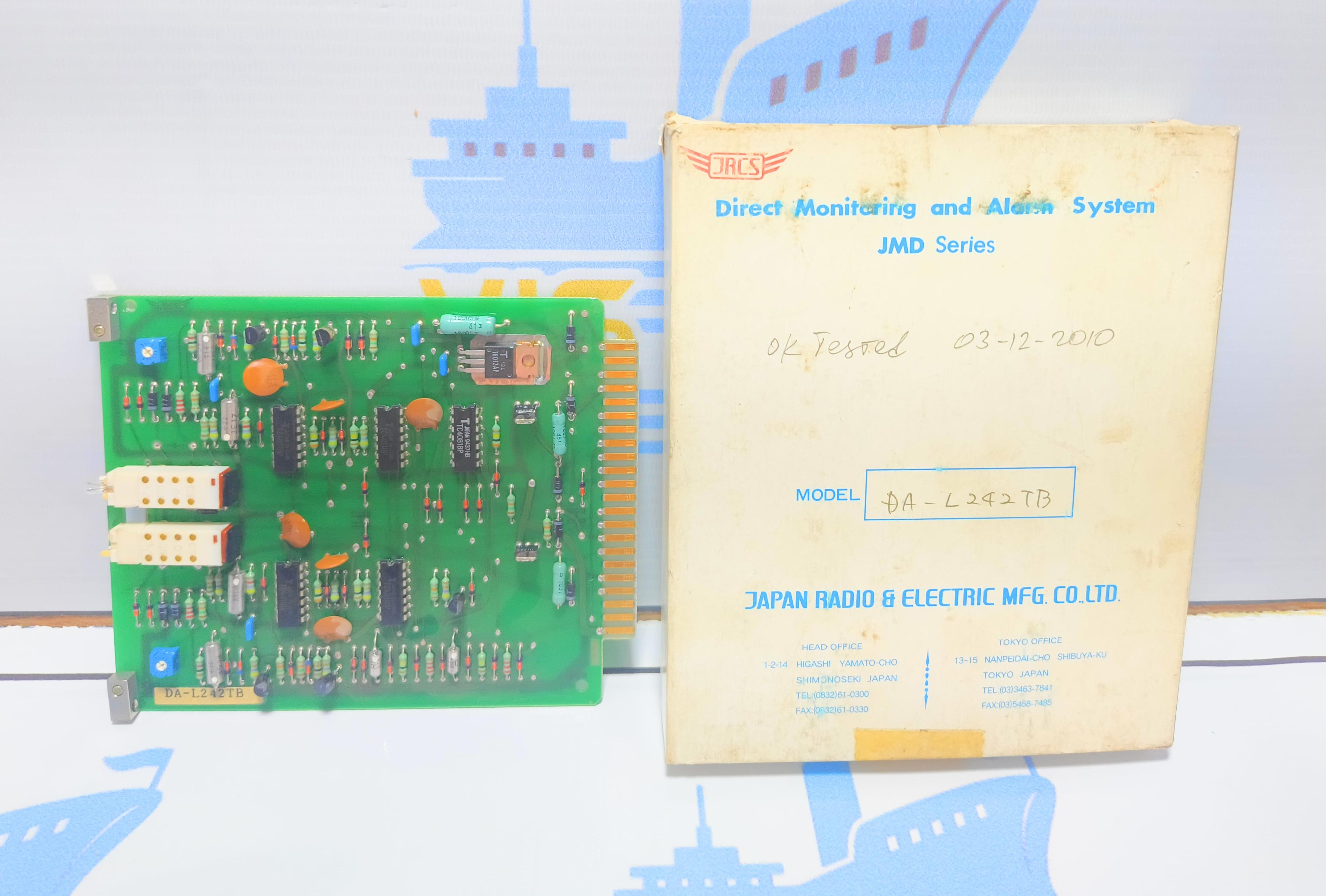 JRCS Annunciator DA-L242TB PCB board Japan Radio & Electric MFG