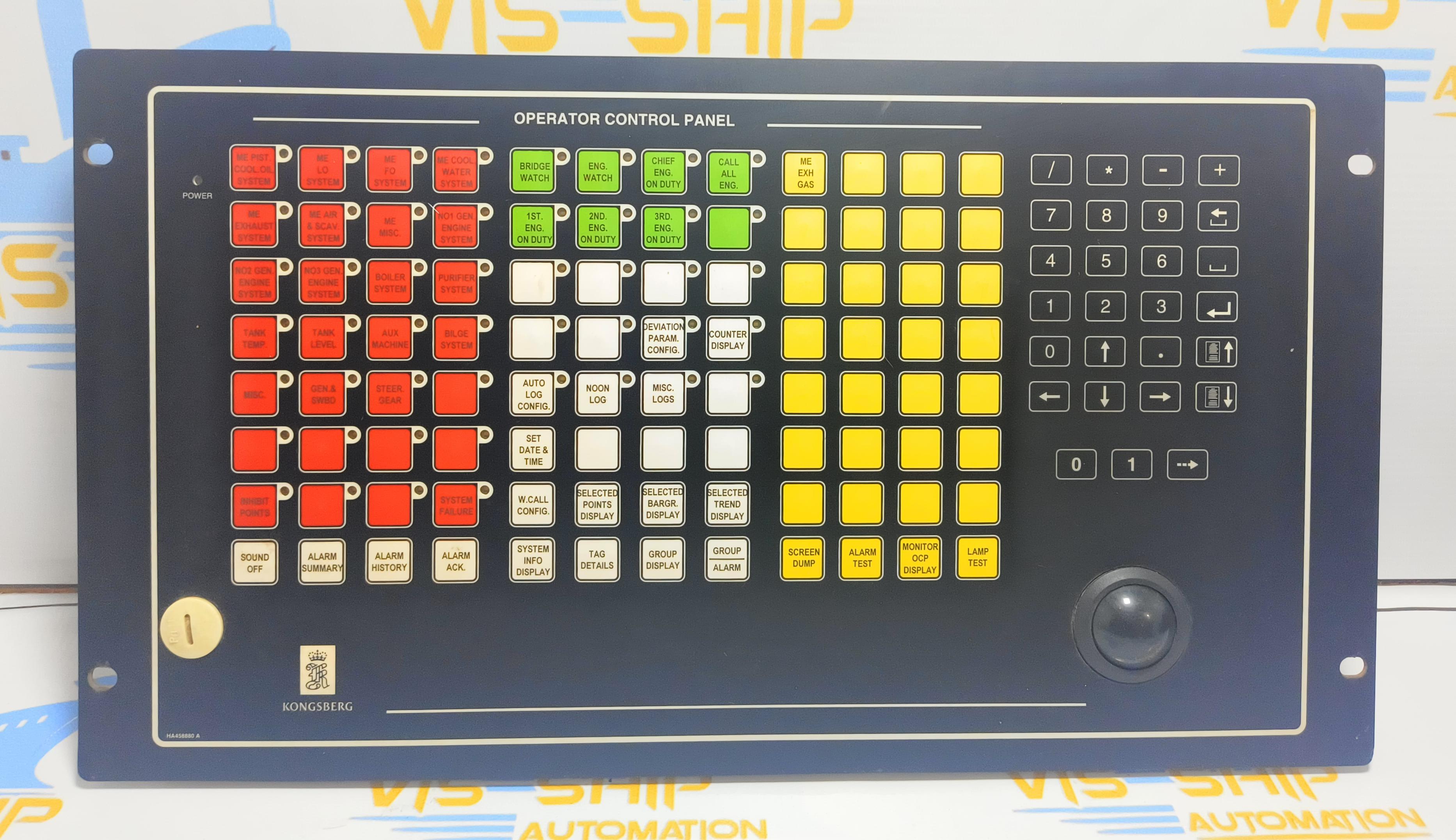 KONGSBERG NORCONTROL OCP 8810 S2 NT DIMMER OPERATOR CONTROL PANEL 8100254