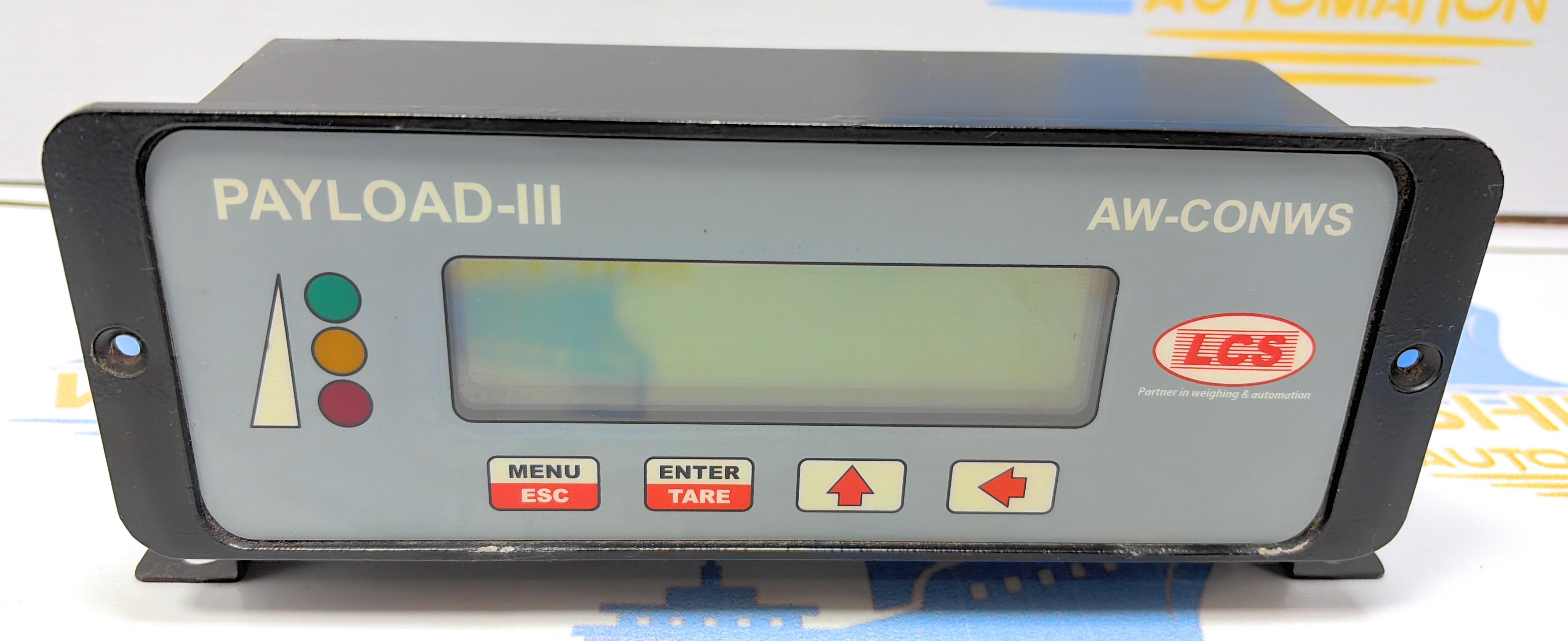LCS PAYLOAD - III AW - CONWS MONITORING SYSTEM . MAX 50 TON KG MIN 5 TON Sr No : 0109