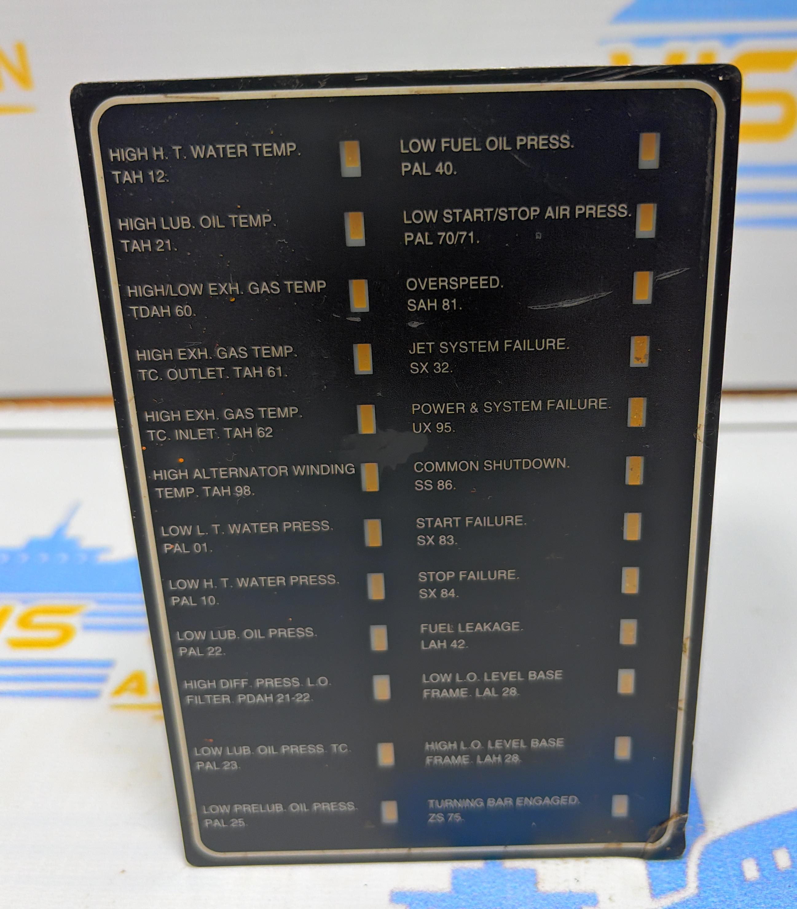 MAN B&W  2101546-5 M - MODULE  ENGINE MONITORING ALARM   PANEL  ASD 0150- F SER NO :  ST9938170 01791