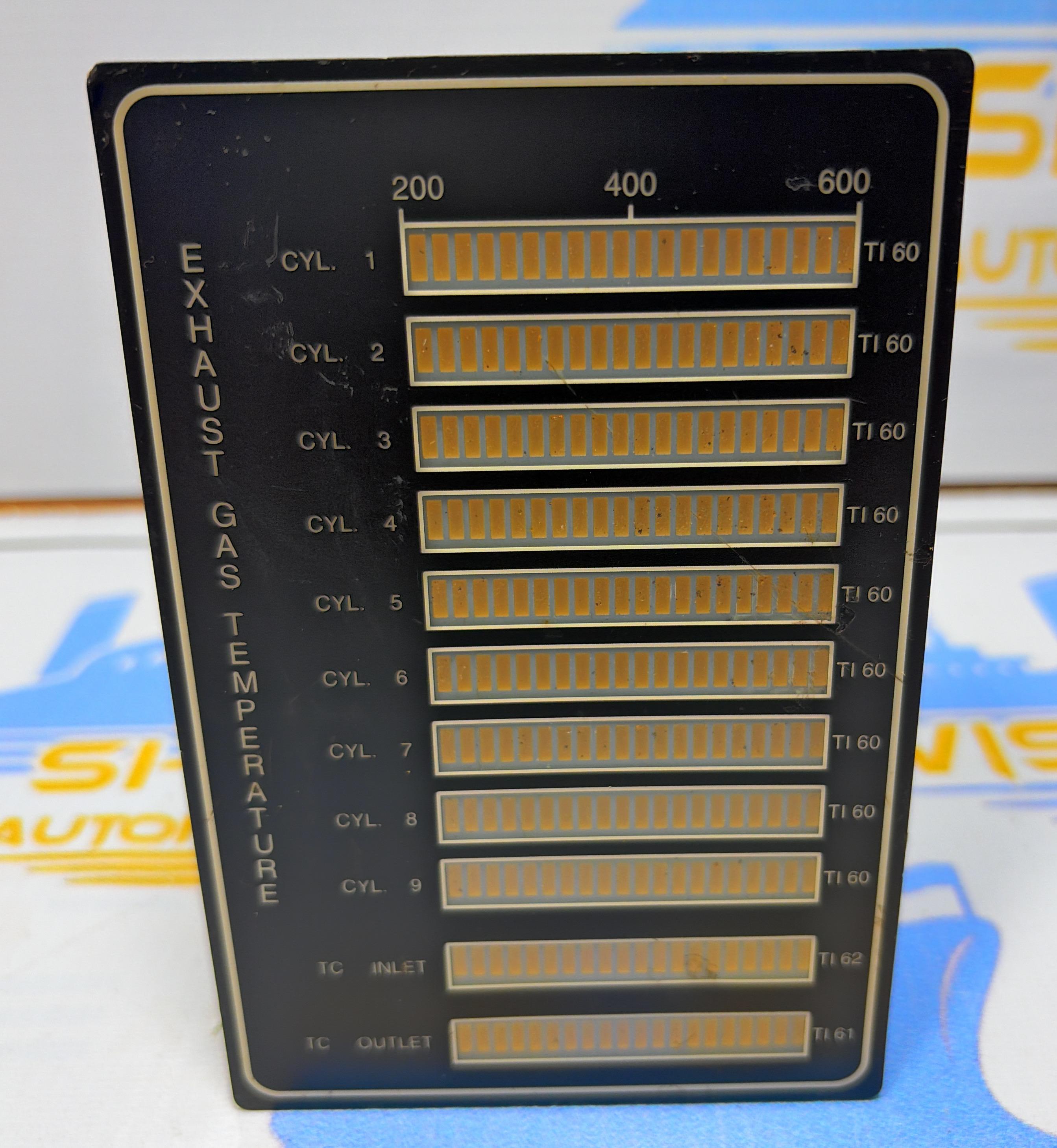 MAN B&W MBD NR. 2101546-5 EXHAUST GAS TEMPERATURE HMI PANEL DISPLAY SER NO : ST9938170 01815