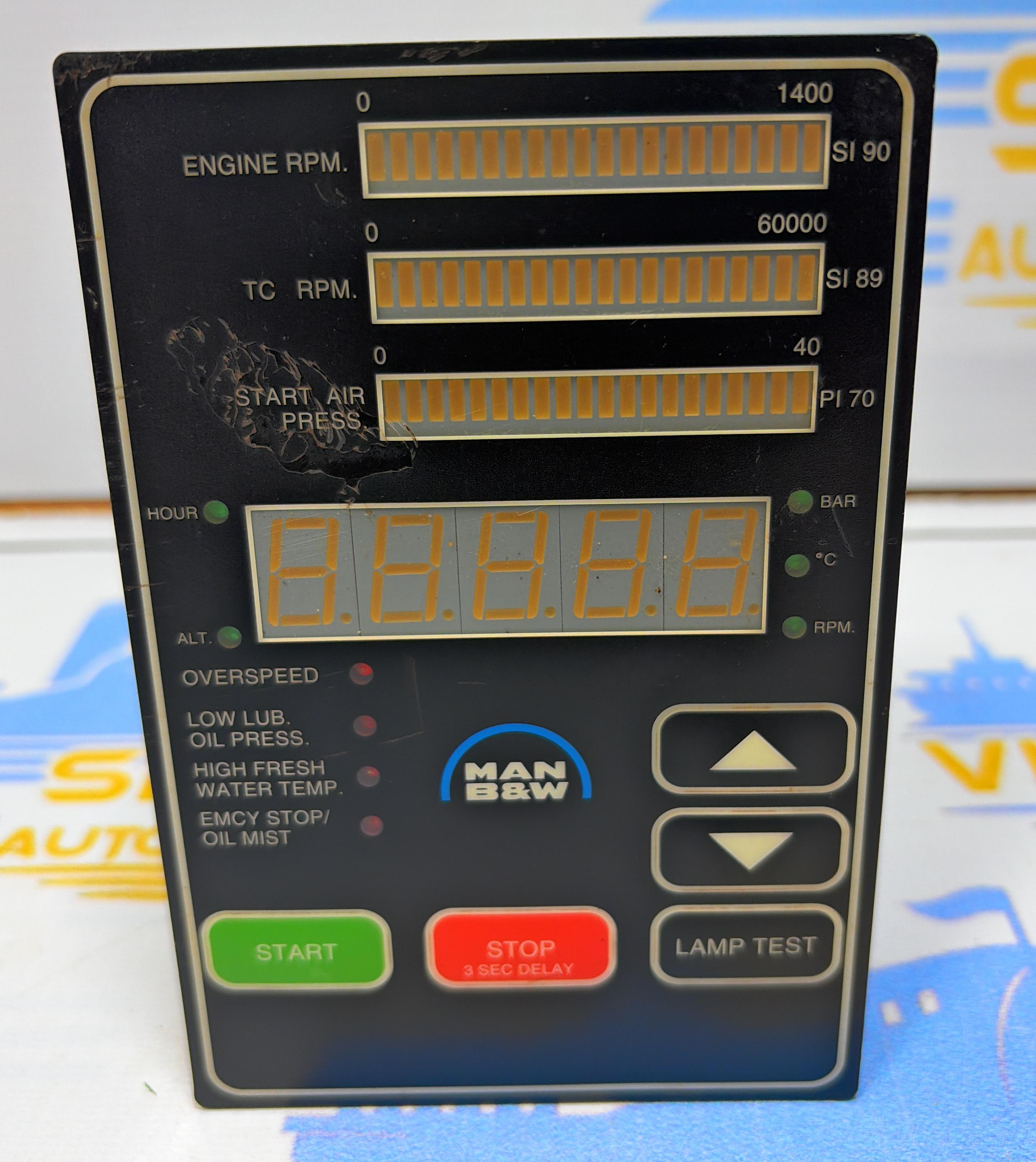 MAN B&W MODEL : 1685335-5 RPM INDICATOR MODULE SER NO : ST9938601B 02366