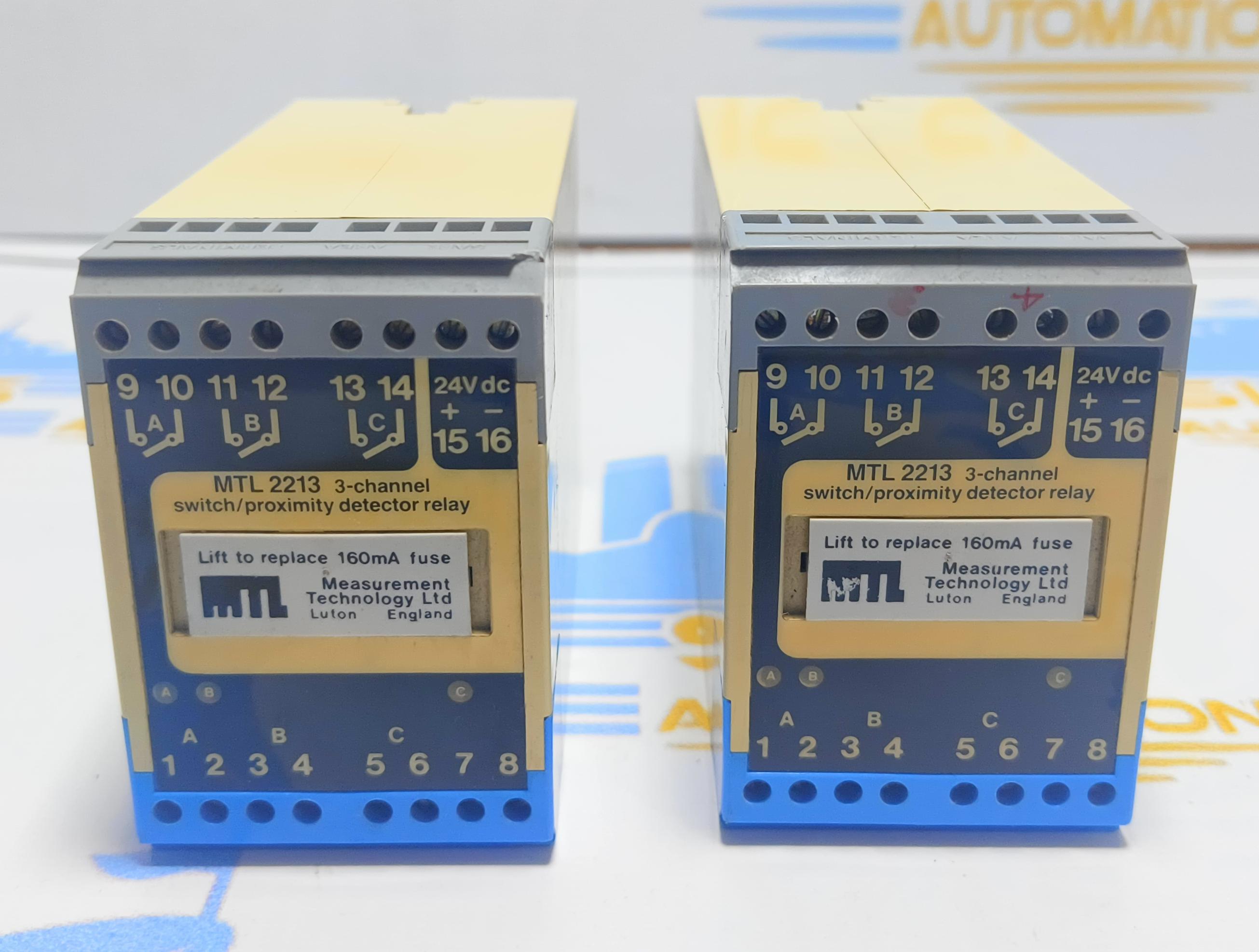 MTL INSTRUMENTS MTL 2213 SWITCH/PROXIMITY DETECTOR RELAY MTL 9146