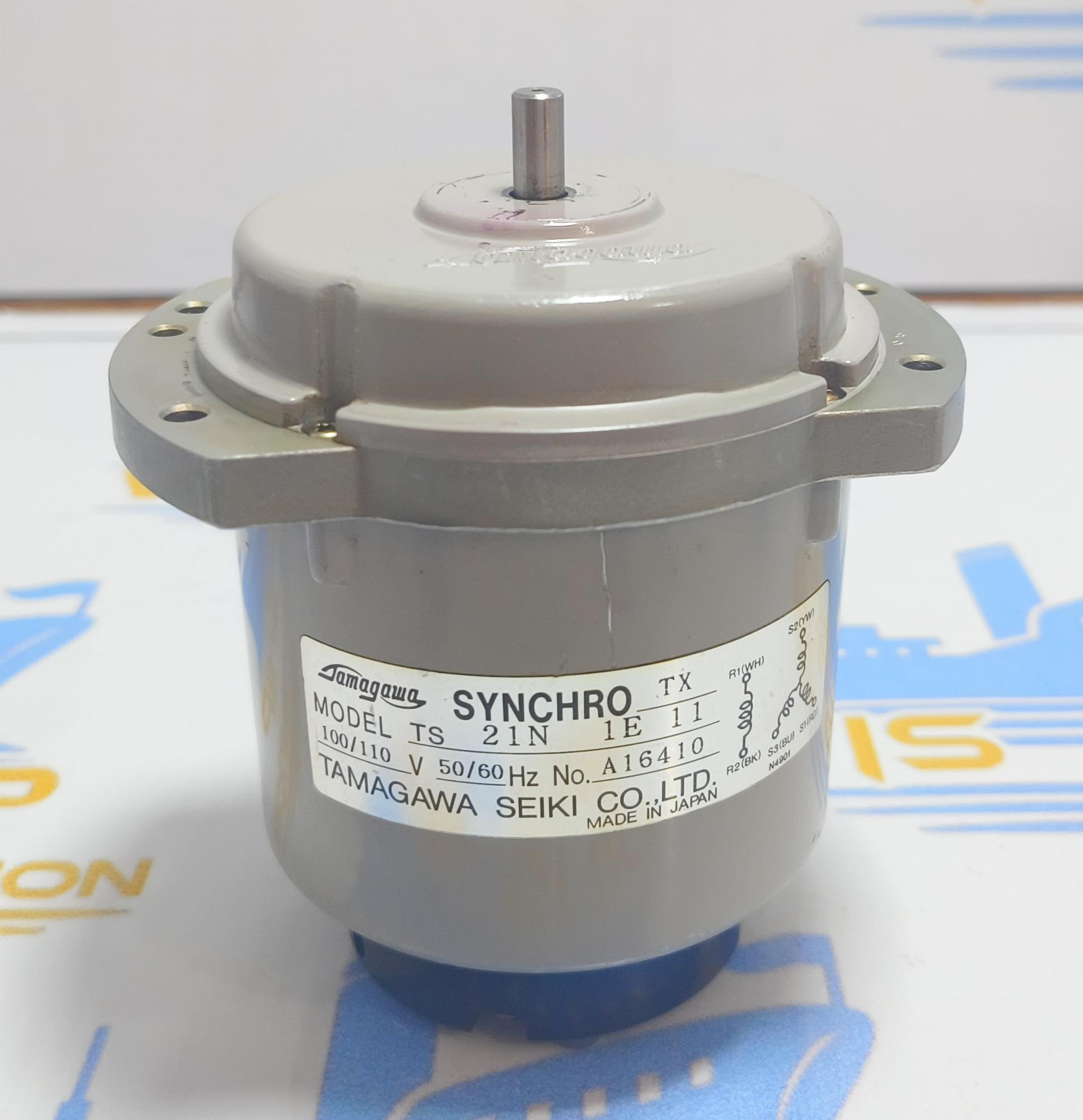 TAMAGAWA SEIKI CO.LTD TS 21N 1E 11  SYNCHRO MOTOR 100/110  V  50/60 Hz NO: A 16410   MADE IN JAPAN 