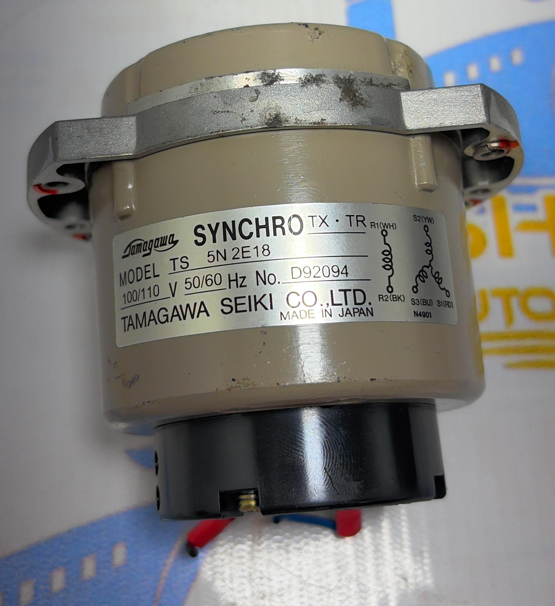TAMAGAWA SEIKI CO.LTD TS 5N 2E 18 SYNCHRO MOTOR 50/60  Hz 100/110 V  NO: D92094  MADE IN JAPAN 