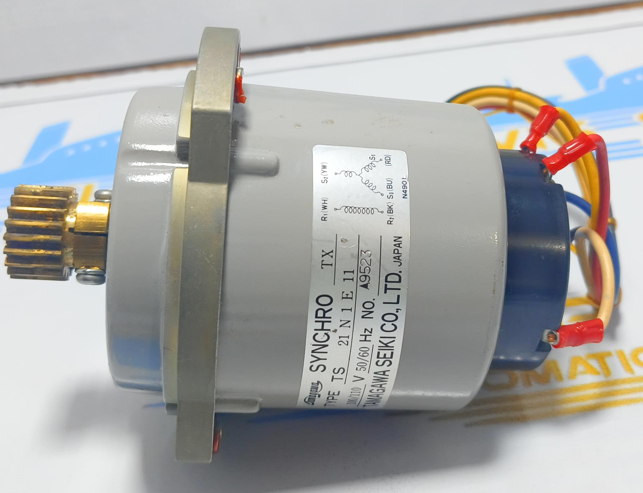 TAMAGAWA SEIKI TS 21 N 1 E 11  SYNCHRO TX  MOTOR   100/110 V 50/60 Hz NO: A9523    