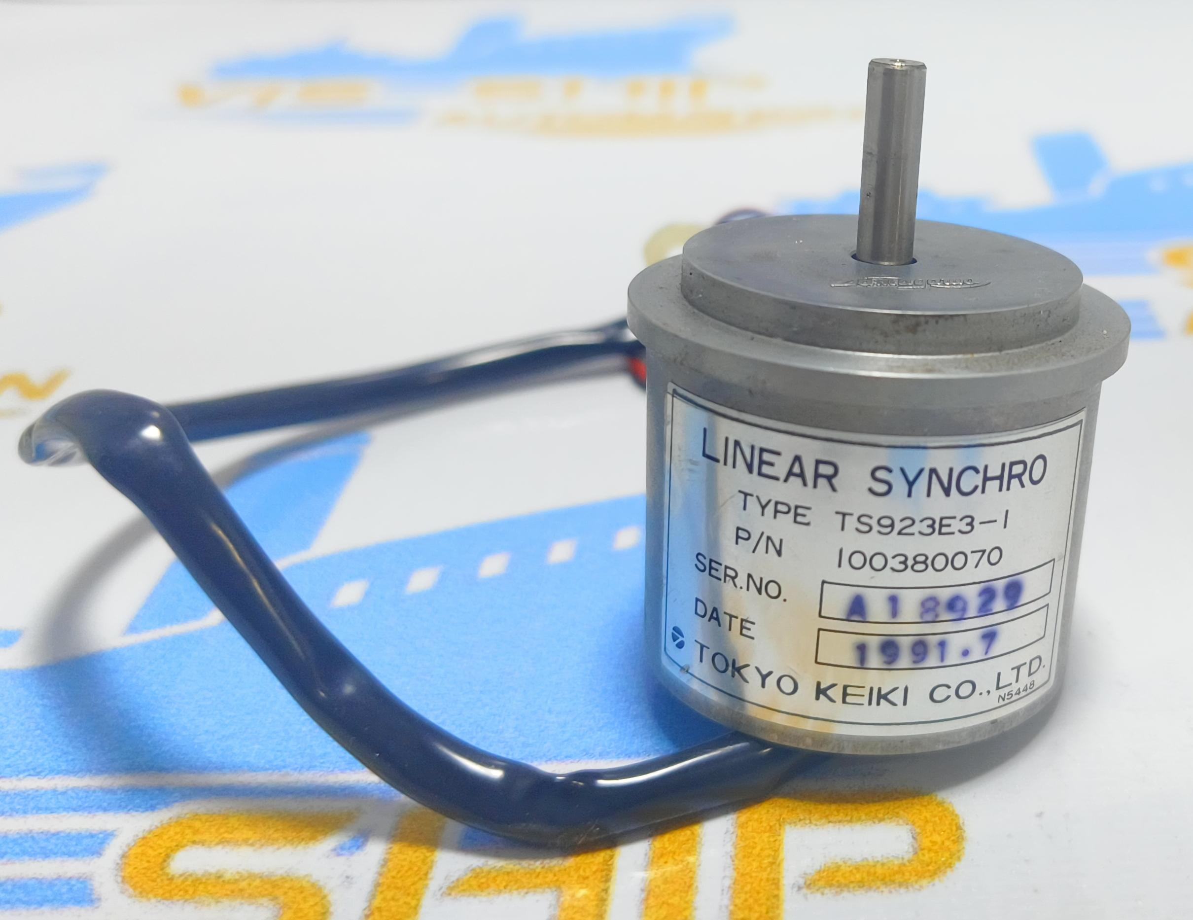 Tokyo Keiki Co. Ltd. TS923E3-1 Linear Synchro Motor Part No. I00380070