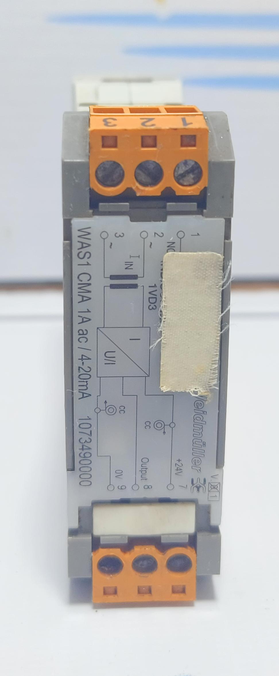 WEIDMULLER 1073490000 WAS1 CMA 1A ac /4-20mA Current Monitoring Module