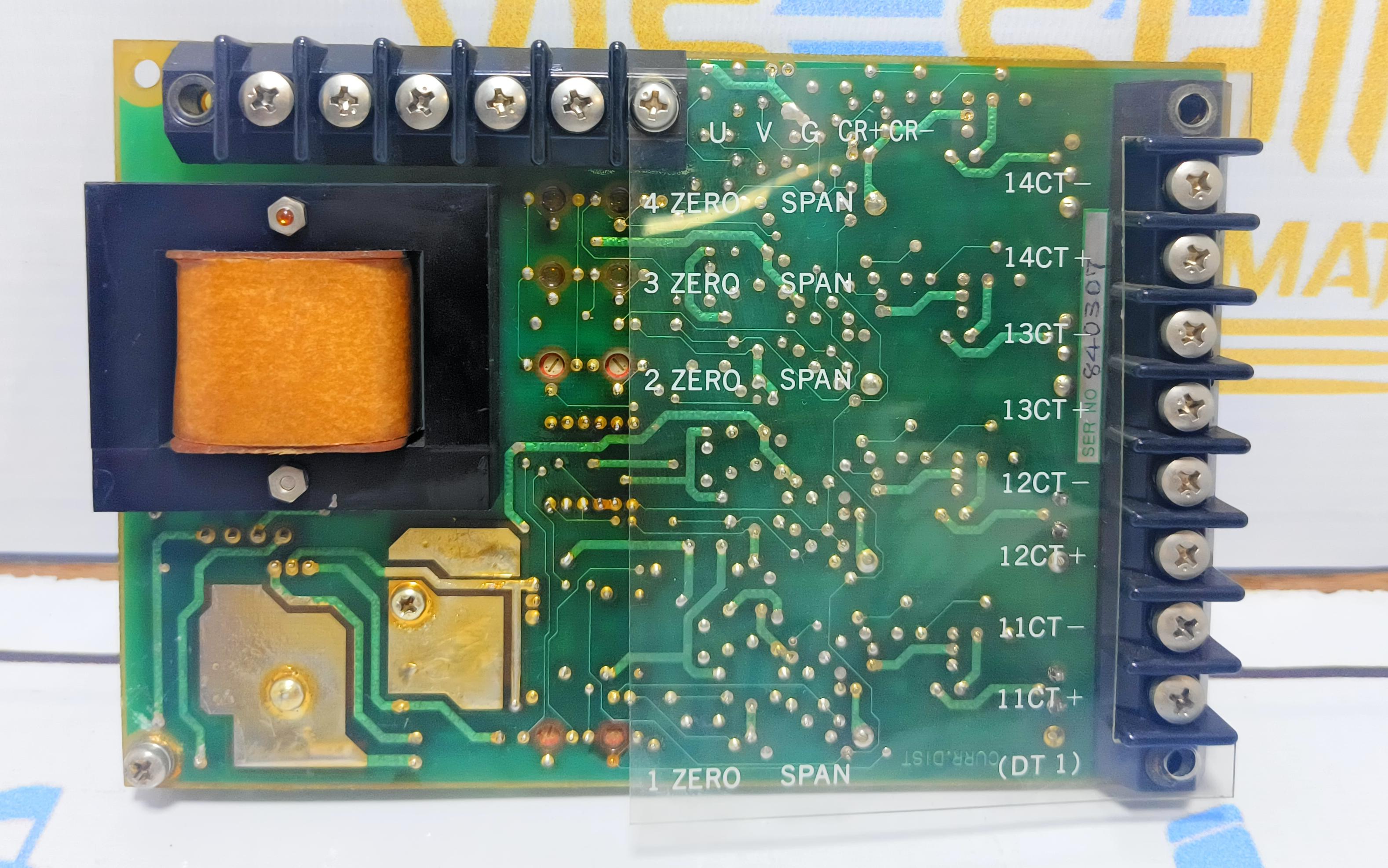 YOKOGAWA HOKUSHIN CURR. DIST 1J383D968 - 01 REV.0 PCB CARD SER NO:840307
