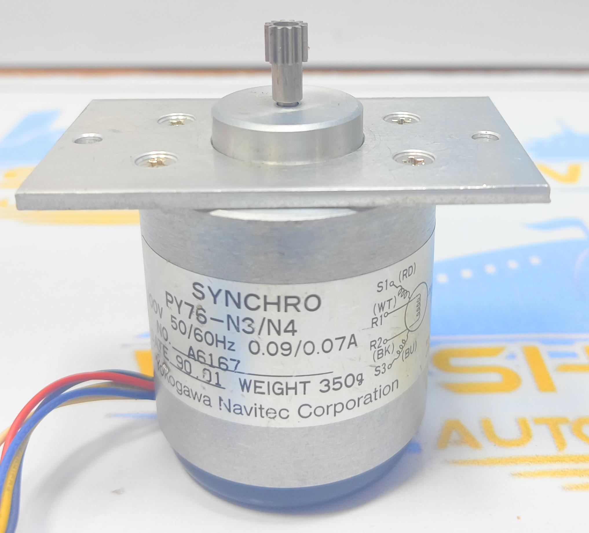 YOKOGAWA NAVITECH PY - 76 N3/N4 SYNCHRO MOTOR 100V 50/60 Hz NO: A6167